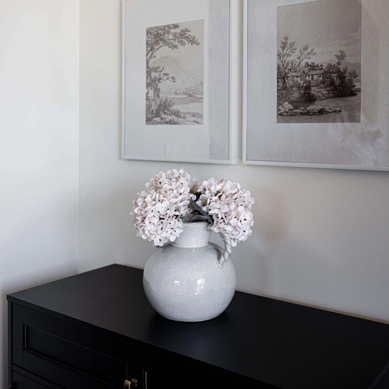 Petal Pink Hydrangeas Faux Stems