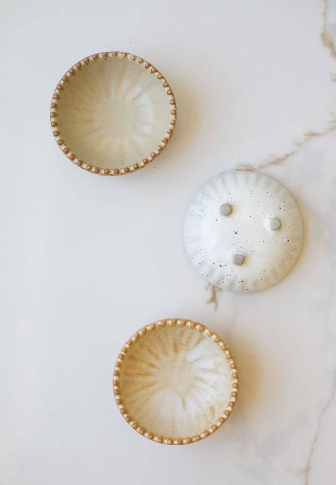 Ruffled Pinch Bowls