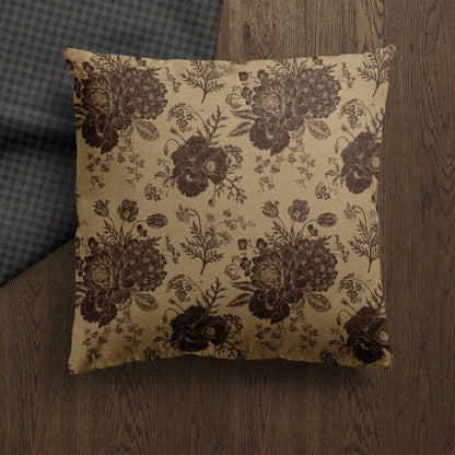Thalassa Pillow Cover | Vintage Style Floral Throw Pillow