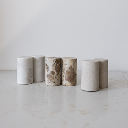 Sandstone Salt & Pepper Shakers
