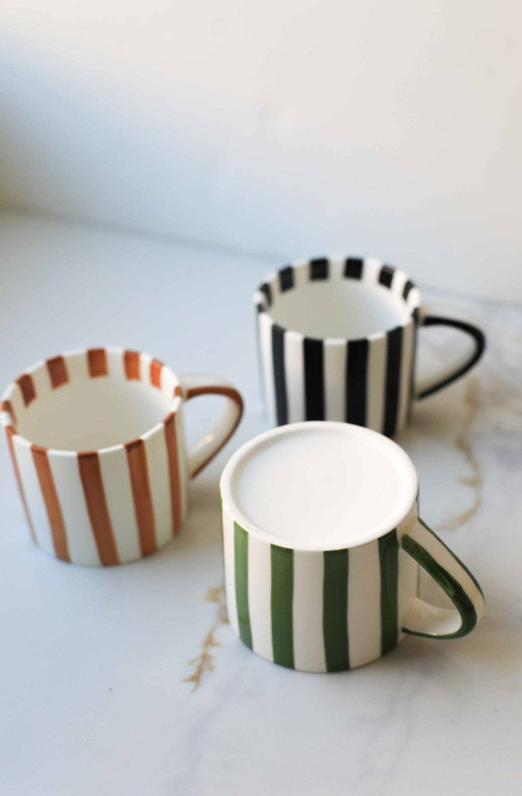Ceramic Striped Mugs