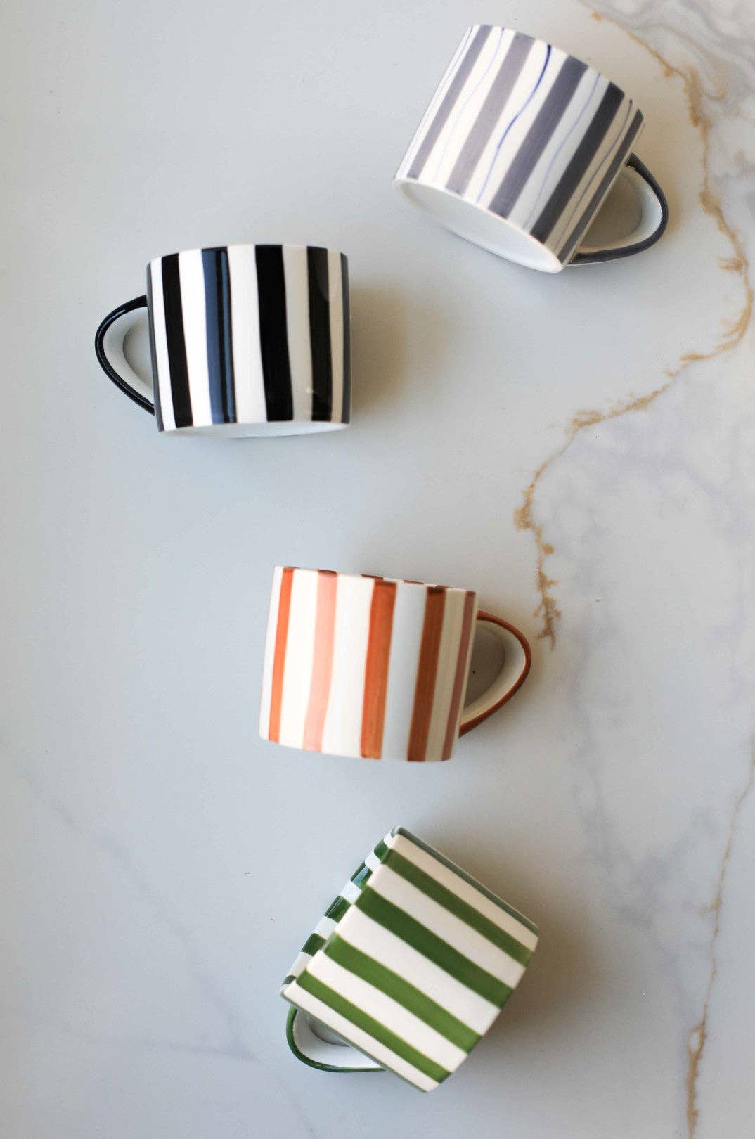 Ceramic Striped Mugs
