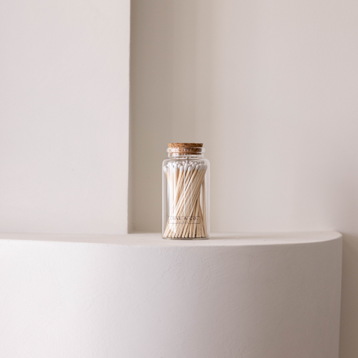 Glass Match Bottle