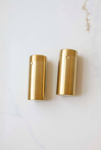 Auric Salt and Pepper Shakers
