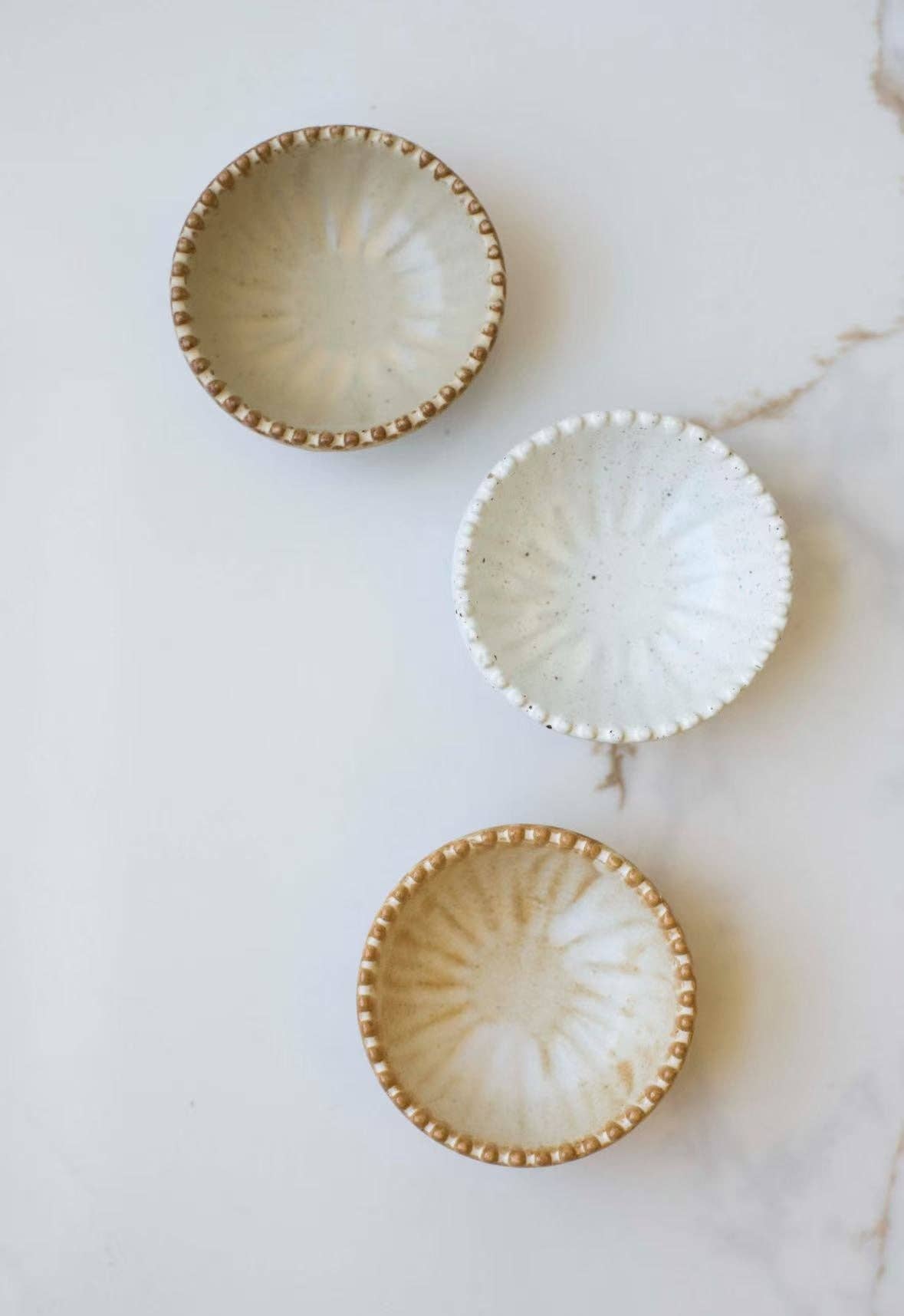 Ruffled Pinch Bowls