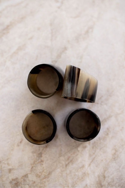 Recycled Horn Napkin Rings