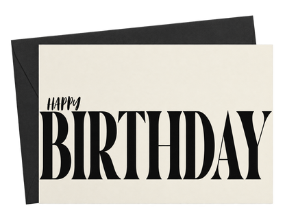 Simple Happy Birthday Greeting Card