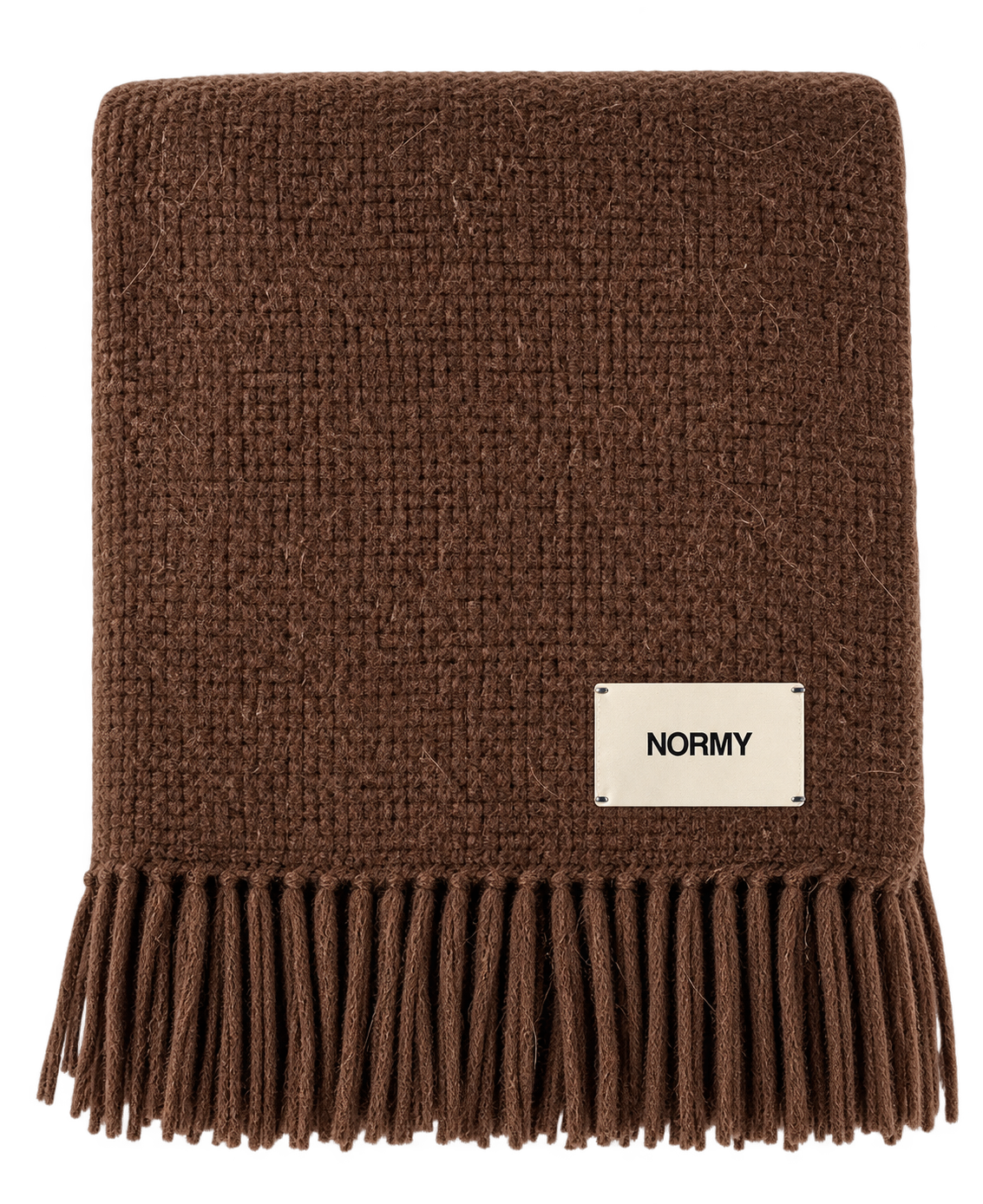 Alpaca Wool Blanket, Cocoa