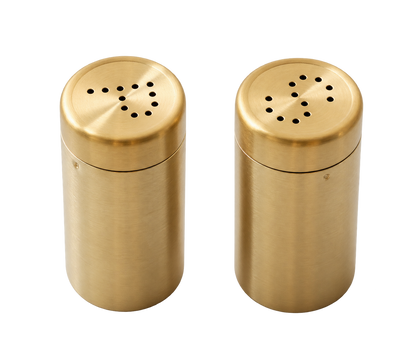 Auric Salt and Pepper Shakers