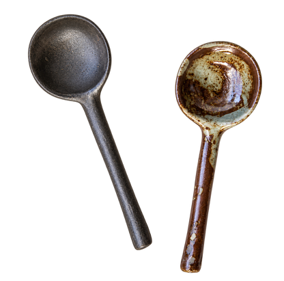 Dark Ceramic Spoons