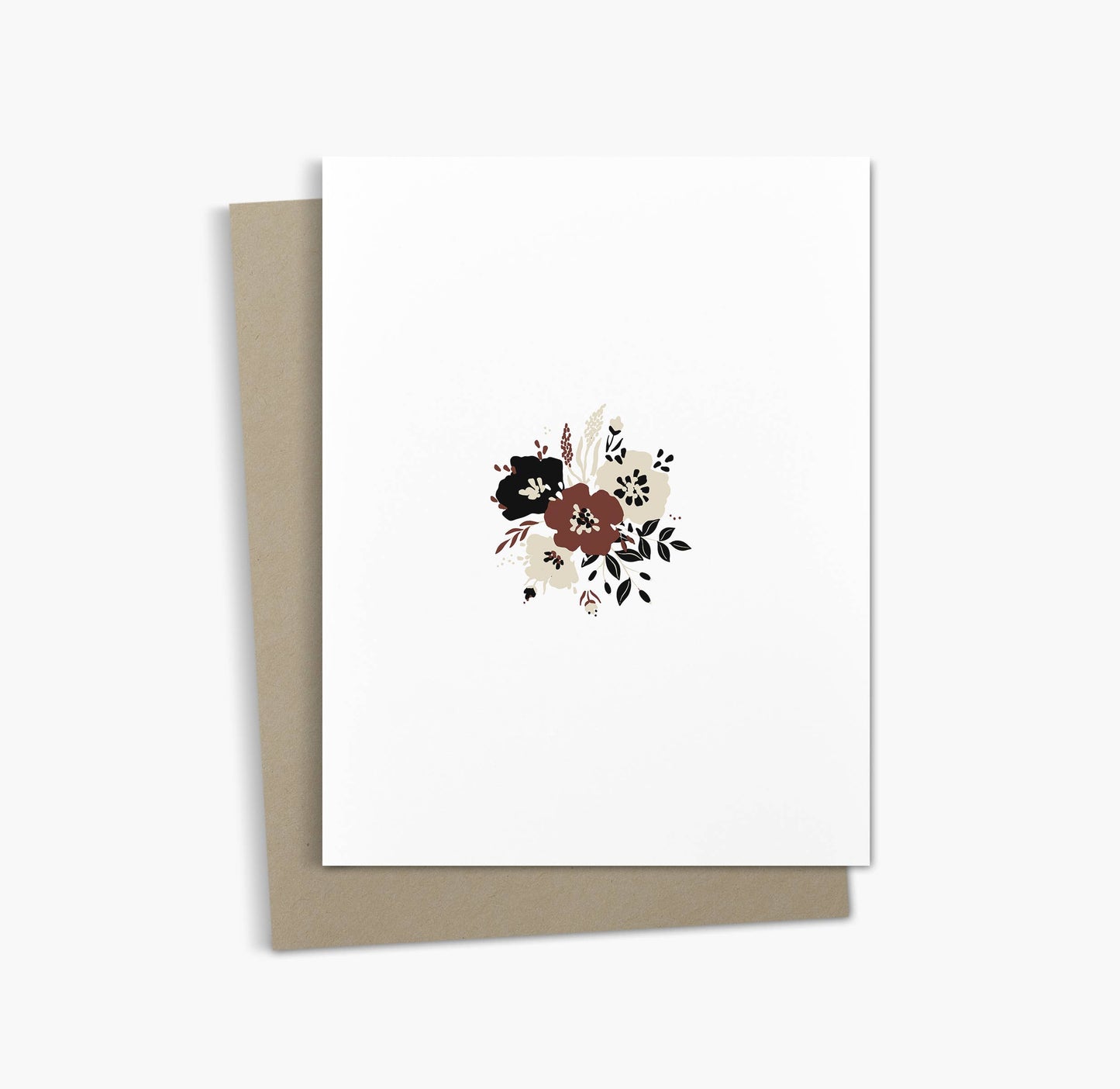 Simple Flower Bouquet Greeting Card