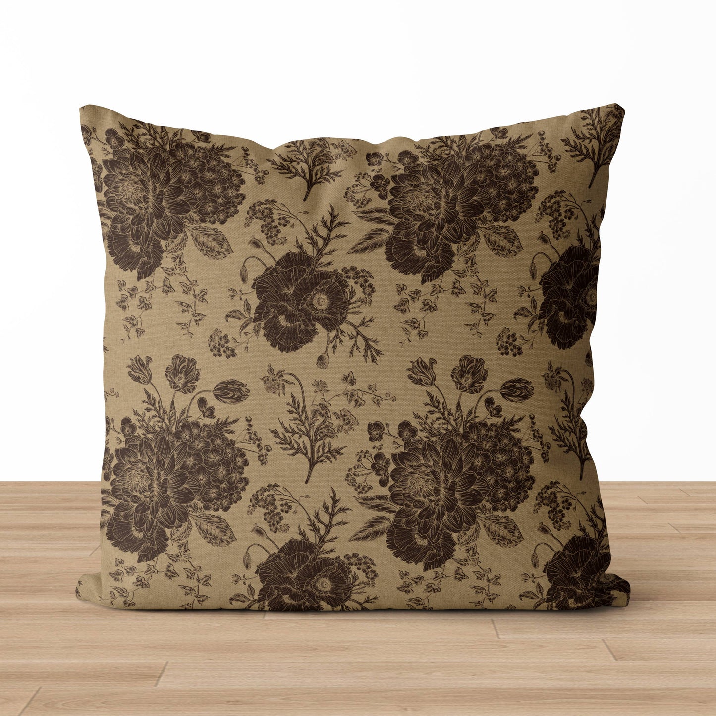 Thalassa Pillow Cover | Vintage Style Floral Throw Pillow