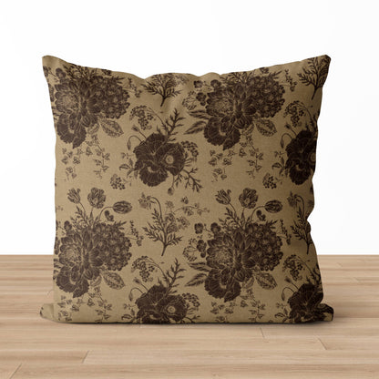 Thalassa Pillow Cover | Vintage Style Floral Throw Pillow