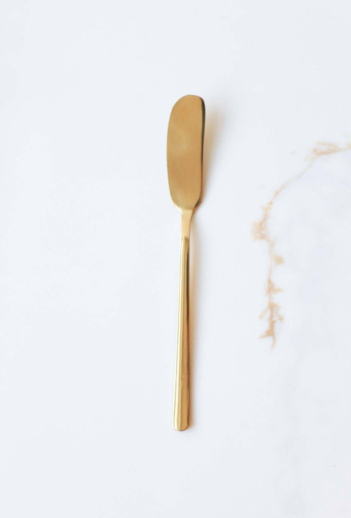 Gold Plated Butter Knife
