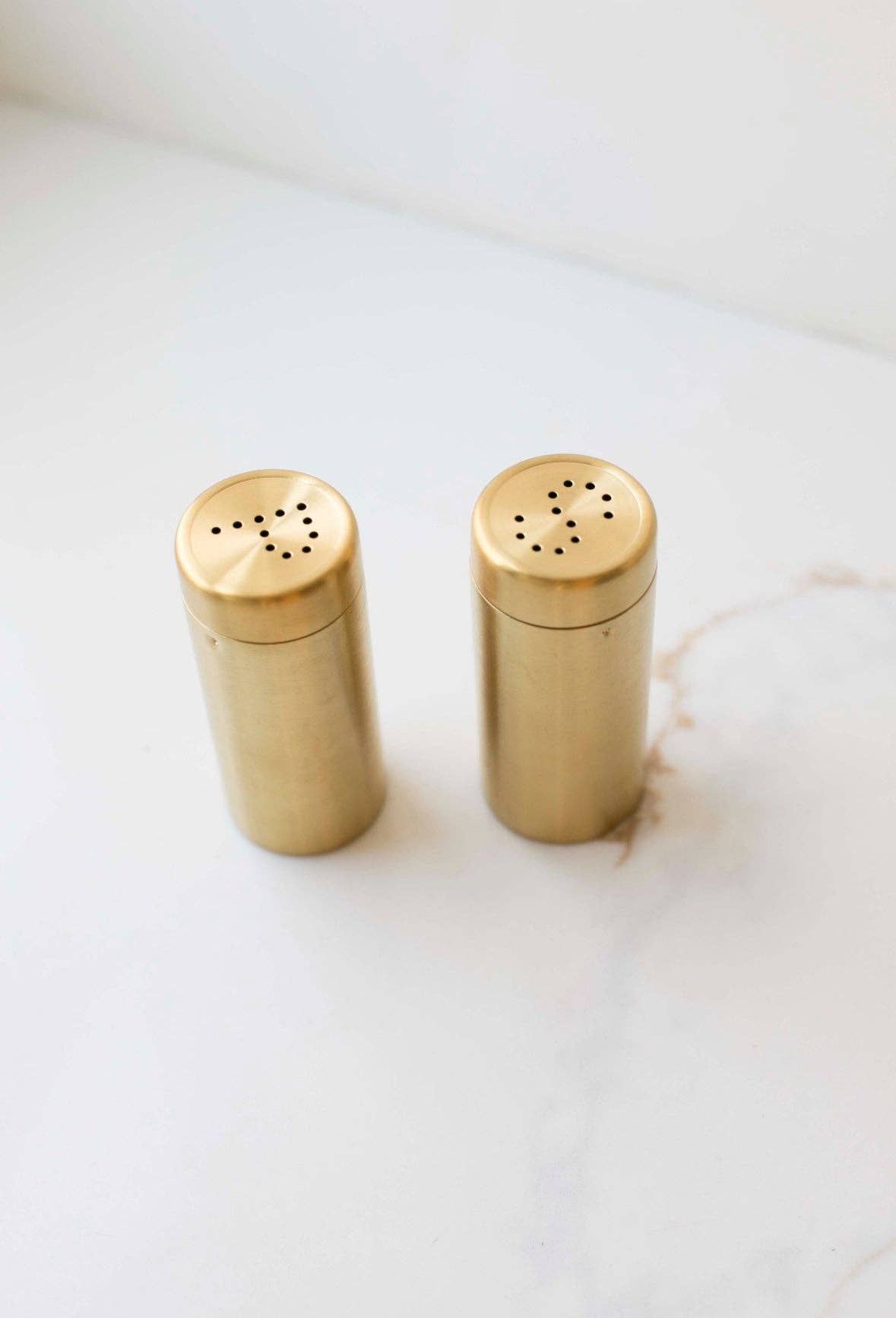 Auric Salt and Pepper Shakers