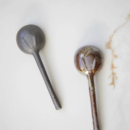 Dark Ceramic Spoons